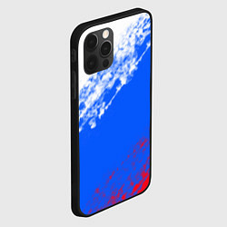 Чехол для iPhone 12 Pro Max Флаг РФ триколор, цвет: 3D-черный — фото 2