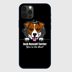 Чехол для iPhone 12 Pro Max Джек-Рассел-Терьер Jack Russell Terrier, цвет: 3D-черный
