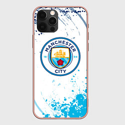 Чехол для iPhone 12 Pro Max Manchester City - Футбольный клуб, цвет: 3D-светло-розовый