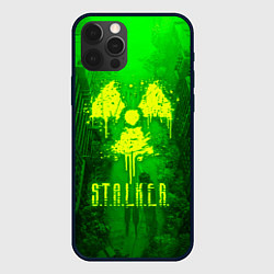 Чехол для iPhone 12 Pro Max STALKER LOGO RADIATOIN NEON TOXIC, цвет: 3D-черный