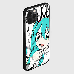 Чехол для iPhone 12 Pro Max Hatsune Miku Vocaloid, цвет: 3D-черный — фото 2