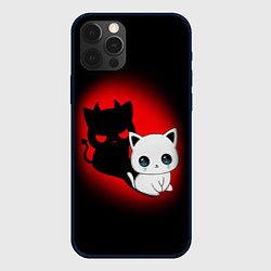 Чехол для iPhone 12 Pro Max КОТИК ДЬЯВОЛ KITTY DEVIL, цвет: 3D-черный