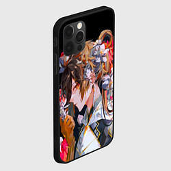 Чехол для iPhone 12 Pro Max Чжун Ли в цветах Genshin impact, цвет: 3D-черный — фото 2