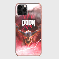 Чехол для iPhone 12 Pro Max DOOM VFR VR FAN GAME, цвет: 3D-светло-розовый