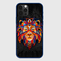 Чехол для iPhone 12 Pro Max CALM LION, цвет: 3D-тёмно-синий