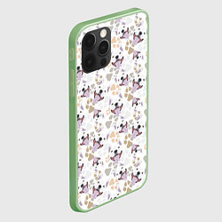 Чехол для iPhone 12 Pro Max Бультерьер Bull-Terrier, цвет: 3D-салатовый — фото 2