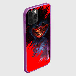 Чехол для iPhone 12 Pro Max Huggy Wuggy: Horror Game, цвет: 3D-сиреневый — фото 2