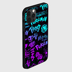 Чехол для iPhone 12 Pro Max ANIME LOGOBOMBING NEON НЕОН ЛОГО АНИМЕ, цвет: 3D-черный — фото 2