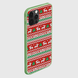 Чехол для iPhone 12 Pro Max Deer Christmas Pattern, цвет: 3D-салатовый — фото 2