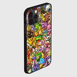 Чехол для iPhone 12 Pro Max ПОКЕМОНЫ В ПИКСЕЛЯХ PIXEL POKEMON, цвет: 3D-черный — фото 2