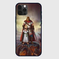 Чехол для iPhone 12 Pro Max Славянский Воин Защитник, цвет: 3D-черный
