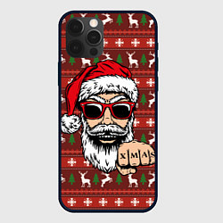 Чехол для iPhone 12 Pro Max Bad Santa Плохой Санта, цвет: 3D-черный