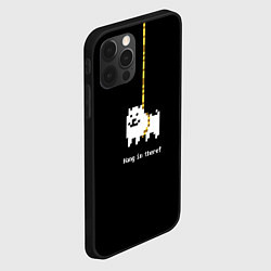 Чехол для iPhone 12 Pro Max UNDERTALE DOG НА КАНАТЕ, цвет: 3D-черный — фото 2