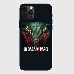 Чехол для iPhone 12 Pro Max ПЕРСОНАЖИ БУМАЖНЫЙ ДОМ - LA CASA DE PAPEL, цвет: 3D-черный