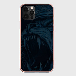 Чехол для iPhone 12 Pro Max Zenit lion dark theme, цвет: 3D-светло-розовый