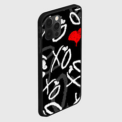 Чехол для iPhone 12 Pro Max The Weeknd - XO, цвет: 3D-черный — фото 2