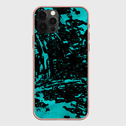 Чехол для iPhone 12 Pro Max НЕОНОВЫЕ БРЫЗГИ КРАСОК ГРАНЖ NEON, цвет: 3D-светло-розовый