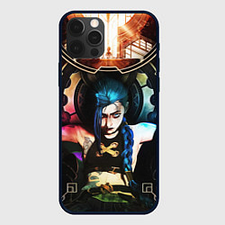 Чехол для iPhone 12 Pro Max ARCANE JINX ОБЛОЖКА LEAGUE OF LEGENDS, цвет: 3D-черный