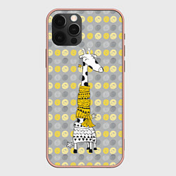 Чехол iPhone 12 Pro Max Милая жирафа в шарфе