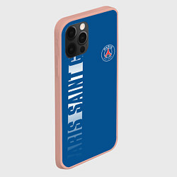 Чехол для iPhone 12 Pro Max PSG PARIS SAINT GERMAIN WHITE LINE SPORT, цвет: 3D-светло-розовый — фото 2