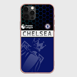 Чехол для iPhone 12 Pro Max FC Chelsea London ФК Челси Лонон, цвет: 3D-светло-розовый