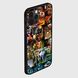 Чехол для iPhone 12 Pro Max HEROES DOTA 2 ПЕРСОНАЖИ ДОТА 2, цвет: 3D-черный — фото 2