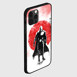 Чехол для iPhone 12 Pro Max Сайтама красный дым One Punch-Man, цвет: 3D-черный — фото 2