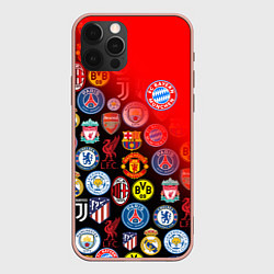 Чехол для iPhone 12 Pro Max BAYERN MUNCHEN BEST FC SPORT, цвет: 3D-светло-розовый