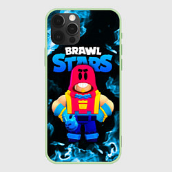 Чехол для iPhone 12 Pro Max Grom Гром Brawl Stars, цвет: 3D-салатовый