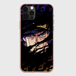 Чехол для iPhone 12 Pro Max JOJOS BIZARRE ADVENTURE ЛИЦО ГЕРОЯ, цвет: 3D-светло-розовый