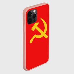 Чехол для iPhone 12 Pro Max Красный Советский союз, цвет: 3D-светло-розовый — фото 2