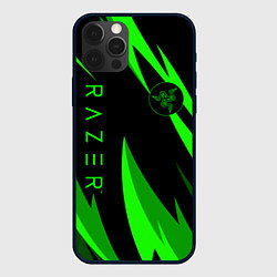 Чехол для iPhone 12 Pro Max RAZER GREEN, цвет: 3D-черный