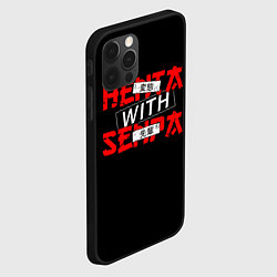 Чехол для iPhone 12 Pro Max HENTAI WITH SENPAI, цвет: 3D-черный — фото 2