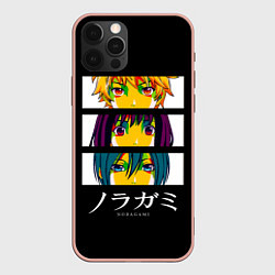 Чехол для iPhone 12 Pro Max Юкине, Ики и Ято - Noragami, цвет: 3D-светло-розовый
