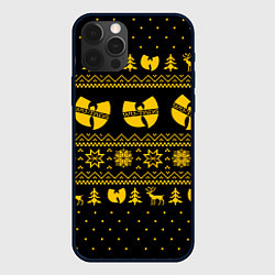 Чехол для iPhone 12 Pro Max НОВОГОДНИЙ СВИТЕР WU TANG CLAN, цвет: 3D-черный