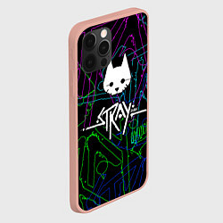 Чехол для iPhone 12 Pro Max Stray - бродяга, цвет: 3D-светло-розовый — фото 2