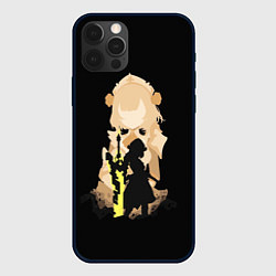 Чехол для iPhone 12 Pro Max НОЭЛЛЬ ГЕНШИН ИМПАКТ АРТ, цвет: 3D-черный