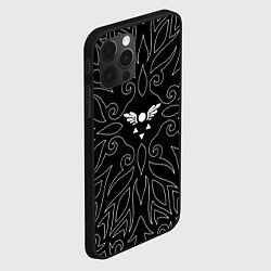 Чехол для iPhone 12 Pro Max МАГИЧЕСКА РУНА DELTARUNE УЗОР, цвет: 3D-черный — фото 2