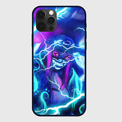 Чехол для iPhone 12 Pro Max KDA FLASHLIGHT NEON КДА В МАСКЕ LEAGUE OF LEGENDS, цвет: 3D-черный