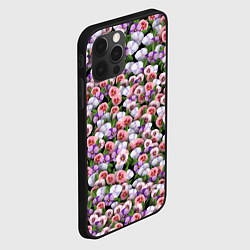 Чехол для iPhone 12 Pro Max Чудесные фиалки, цвет: 3D-черный — фото 2