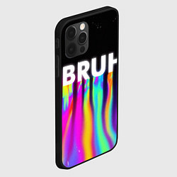 Чехол для iPhone 12 Pro Max BRUH Братан, цвет: 3D-черный — фото 2