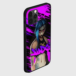 Чехол для iPhone 12 Pro Max League Of Legends ДЖИНКС НЕОН NEON, цвет: 3D-черный — фото 2