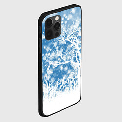 Чехол для iPhone 12 Pro Max Коллекция Зимняя сказка Зимний пейзаж W-1, цвет: 3D-черный — фото 2