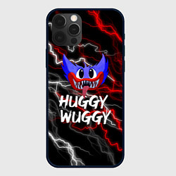 Чехол для iPhone 12 Pro Max Huggy Wuggy - Молния с грозой, цвет: 3D-черный
