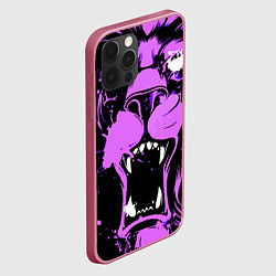 Чехол для iPhone 12 Pro Max Neon pink lion, цвет: 3D-малиновый — фото 2