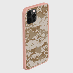 Чехол для iPhone 12 Pro Max Пустынный Милитари, цвет: 3D-светло-розовый — фото 2