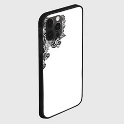 Чехол для iPhone 12 Pro Max Черно Белые КруЖева, цвет: 3D-черный — фото 2