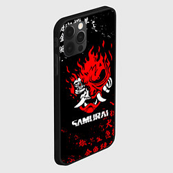 Чехол для iPhone 12 Pro Max CYBERPUNK SAMURAI: JAPAN STYLE, цвет: 3D-черный — фото 2