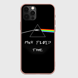 Чехол для iPhone 12 Pro Max PINK FLOYD TIME ПИНК ФЛОЙД ЛОГОТИП, цвет: 3D-светло-розовый