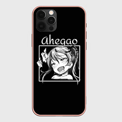 Чехол для iPhone 12 Pro Max АХЕГАО AHEGAO аниме, цвет: 3D-светло-розовый